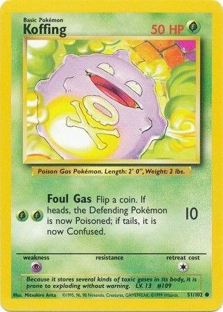 Koffing 051/102 (Base Set) - Unlimited Normal