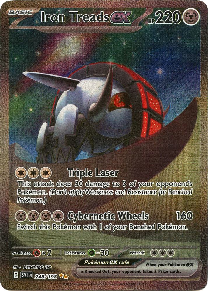 Iron Treads ex 248/198 (SV01: Scarlet & Violet Base Set) - Holofoil