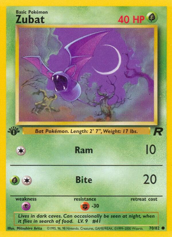 Zubat 70/82 (Team Rocket) - 1st Edition