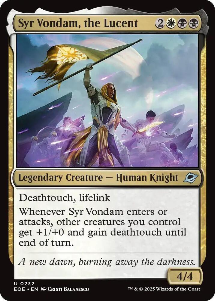 Syr Vondam, the Lucent 232 (Edge of Eternities) - Foil
