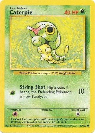 Caterpie 045/102 (Base Set) - Unlimited Normal