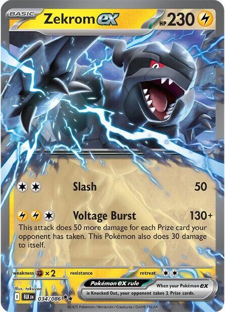 Zekrom ex 034/086 (SV: Black Bolt) - Holofoil