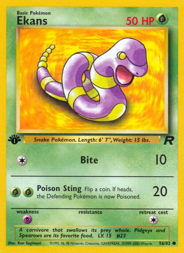 Ekans 56/82 (Team Rocket) - 1st Edition