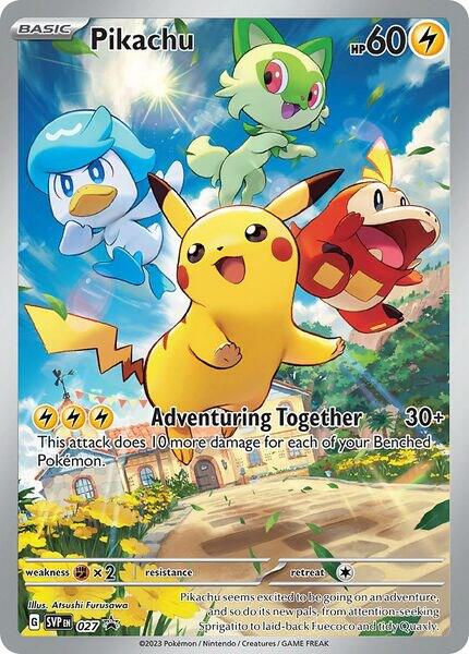 Pikachu 027 (SV: Scarlet & Violet Promo Cards) - Holofoil