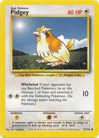 Pidgey 057/102 (Base Set) - Unlimited Normal