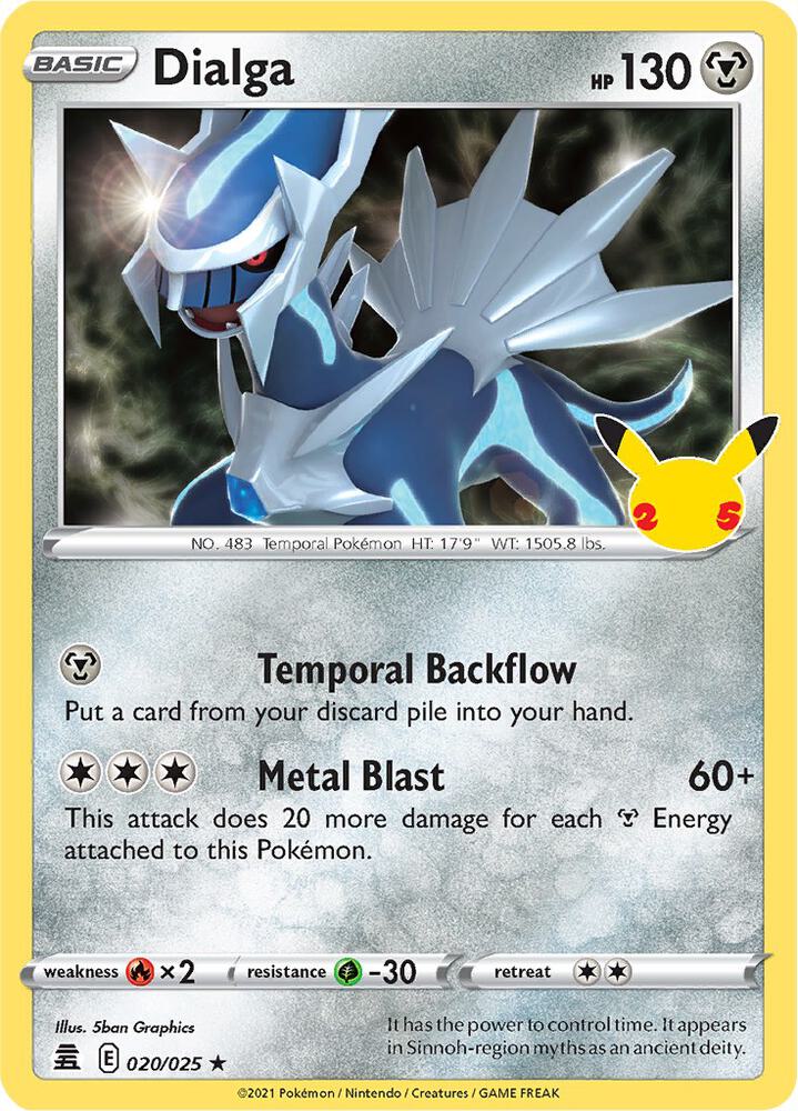 Dialga 020/025 (Celebrations) - Holofoil