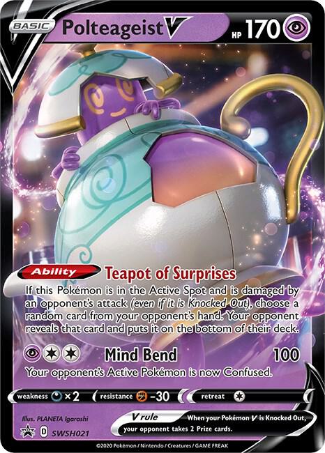 Polteageist V SWSH021 (SWSH: Sword & Shield Promo Cards) - Holofoil