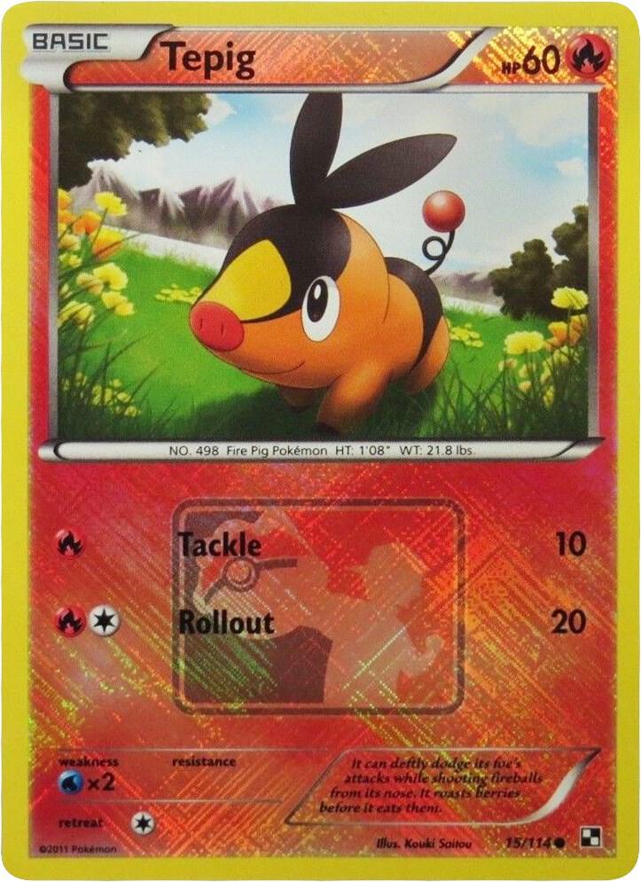 Tepig League Promo 015/114 (League & Championship Cards) - Reverse Holofoil