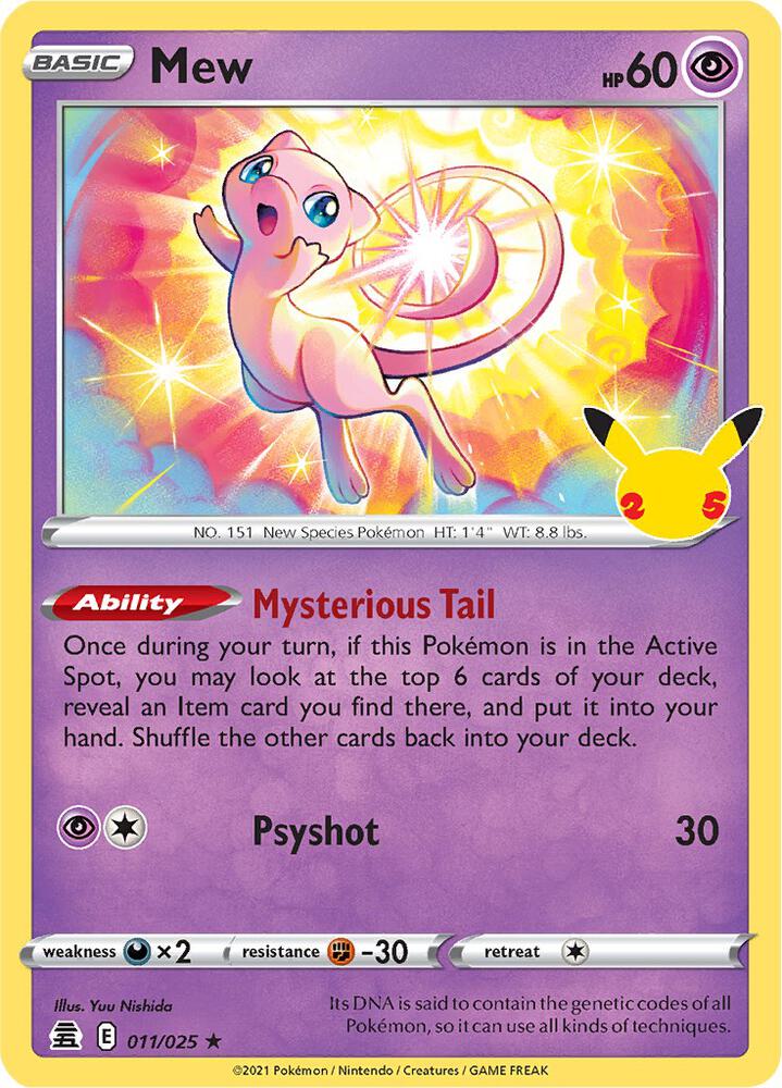 Mew 011/025 (Celebrations) - Holofoil
