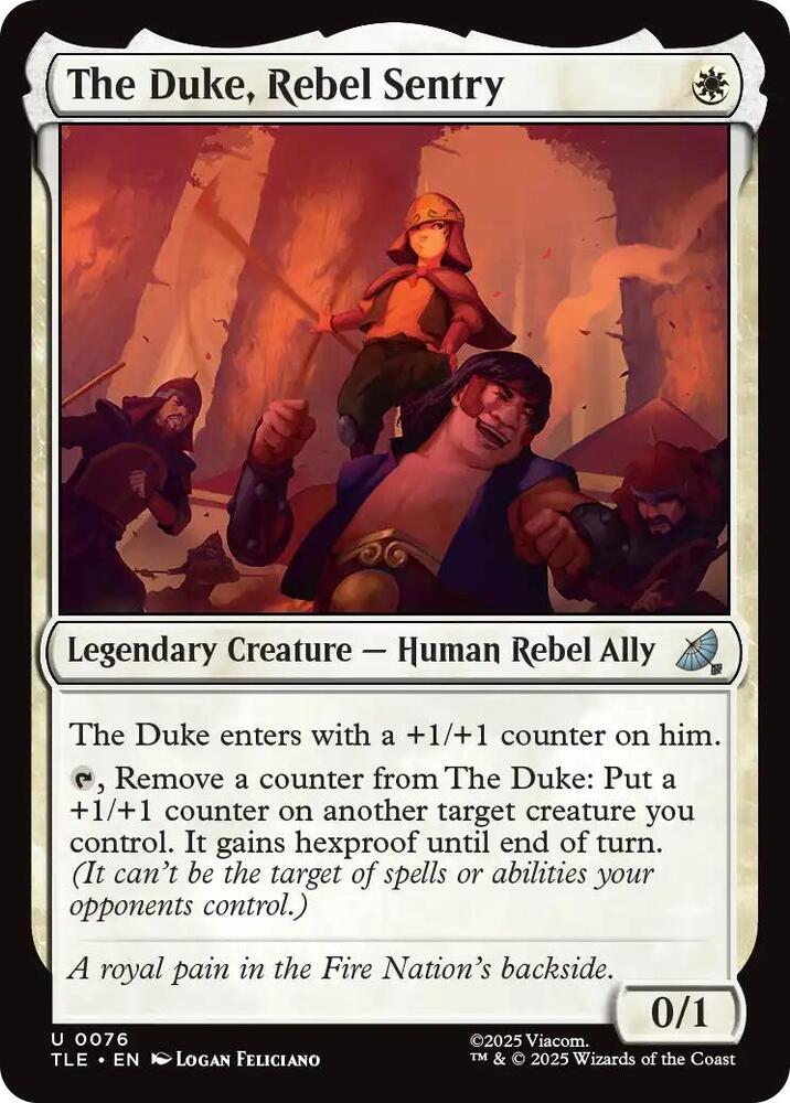 The Duke, Rebel Sentry 76/317 (Avatar: The Last Airbender: Eternal-Legal) - Foil
