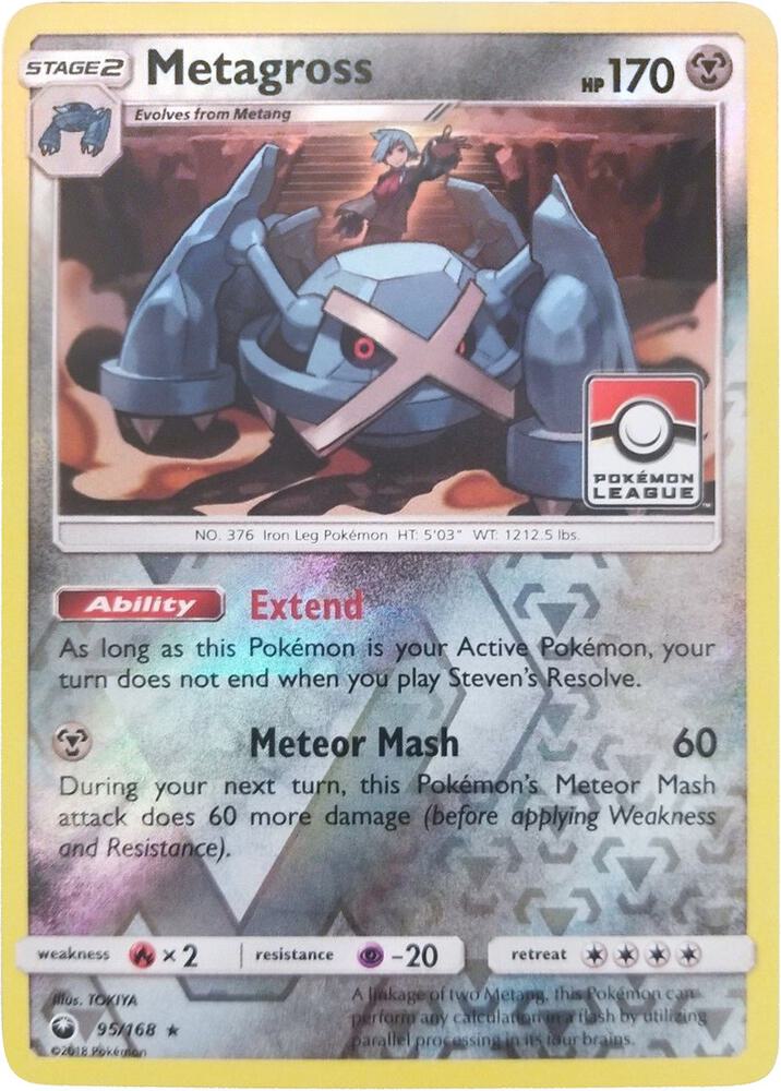 Metagross Pokemon League 095/168 (League & Championship Cards) - Reverse Holofoil