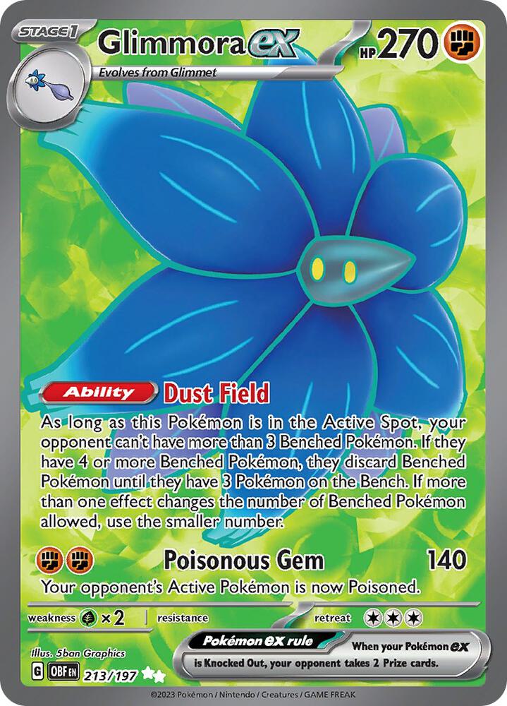 Glimmora ex 213/197 (SV03: Obsidian Flames) - Holofoil