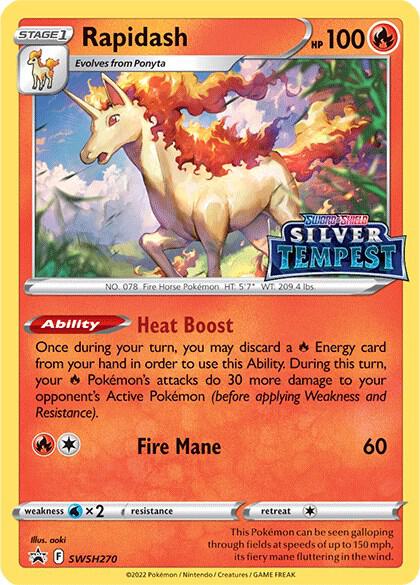 Rapidash Prerelease SWSH270 (SWSH: Sword & Shield Promo Cards) - Holofoil
