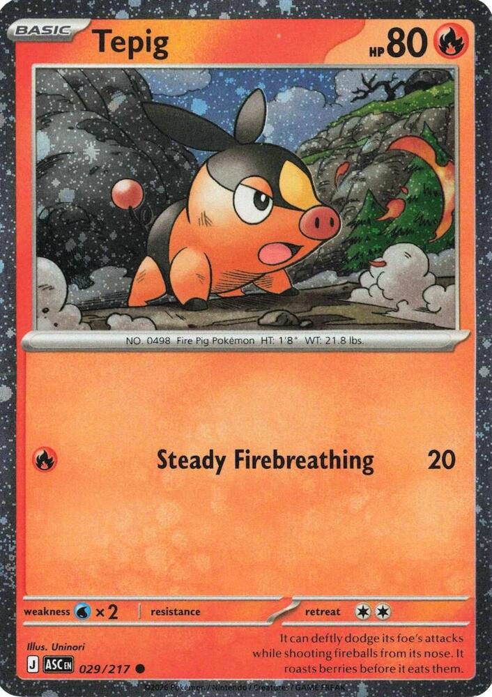 Tepig 029/217 (Miscellaneous Cards & Products) - Cosmo Holofoil