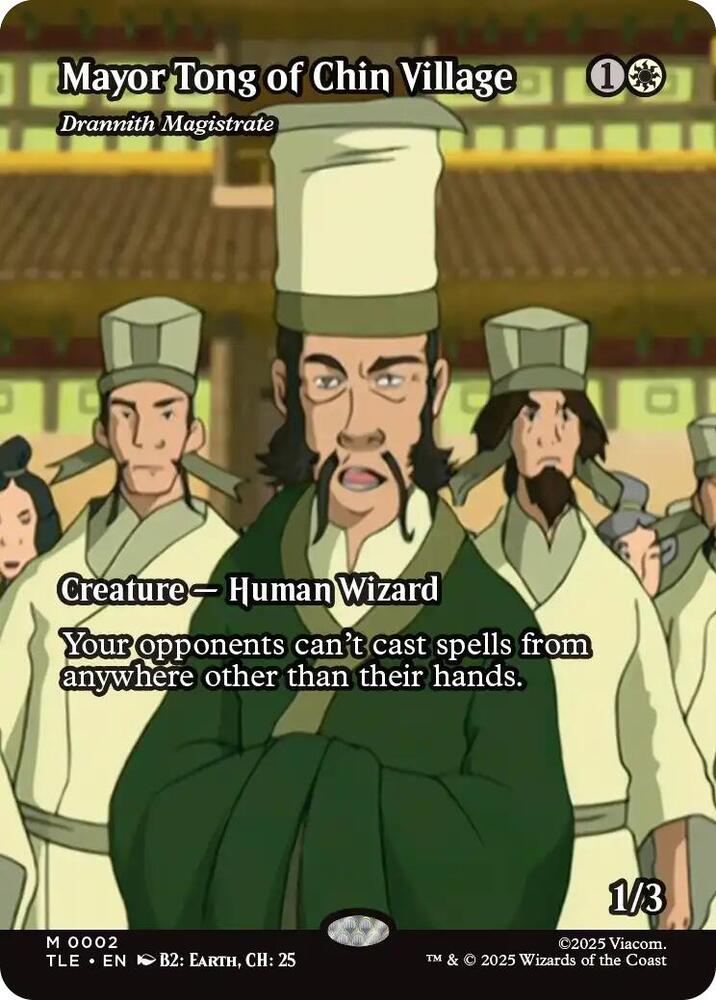 Mayor Tong of Chin Village - Drannith Magistrate 2/317 (Avatar: The Last Airbender: Eternal-Legal) - Borderless Foil
