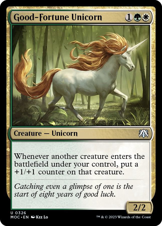 Good-Fortune Unicorn 326/444 (Commander: March of the Machine)