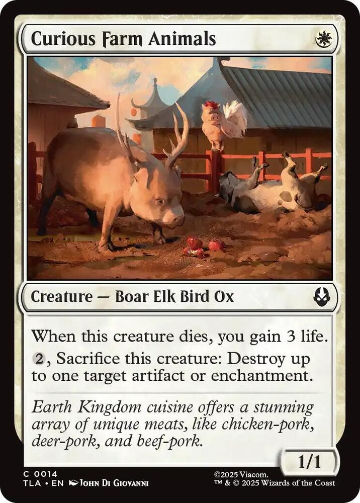Curious Farm Animals 14/286 (Avatar: The Last Airbender)