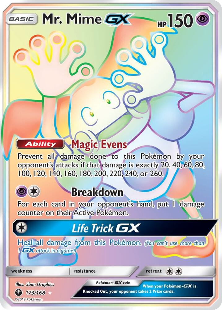 Mr. Mime GX 173/168 (SM - Celestial Storm) - Holofoil