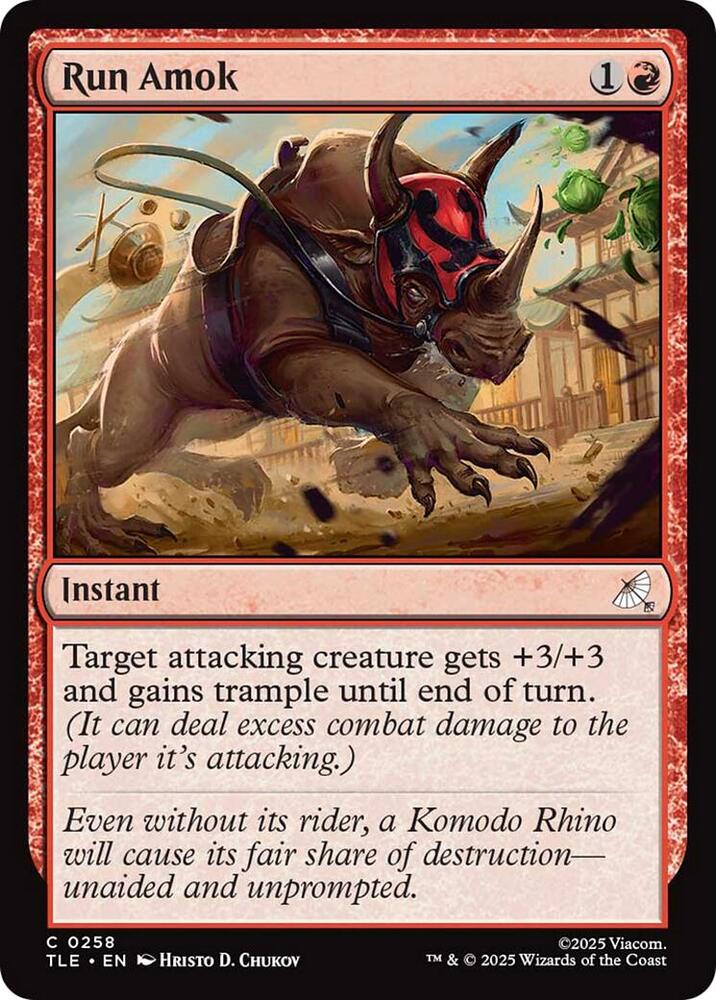Run Amok 258/317 (Avatar: The Last Airbender: Eternal-Legal) - Foil