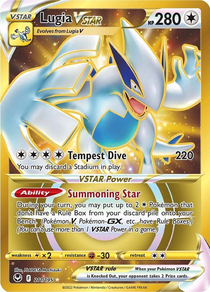 Lugia VSTAR Secret 211/195 (SWSH12: Silver Tempest) - Holofoil