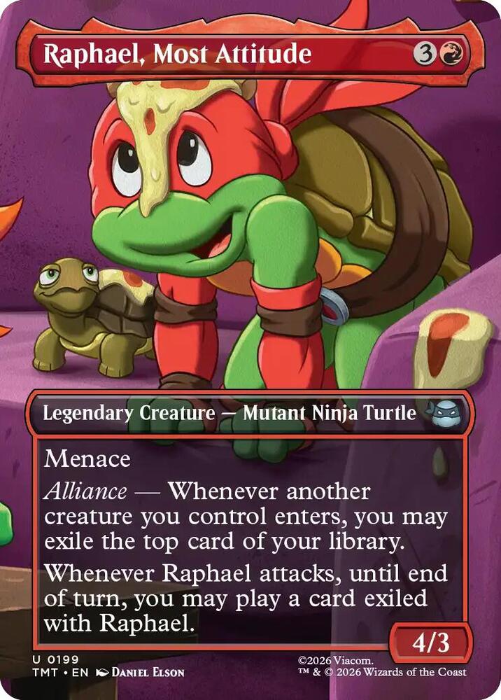 Raphael, Most Attitude 199/190 (Teenage Mutant Ninja Turtles) - Borderless