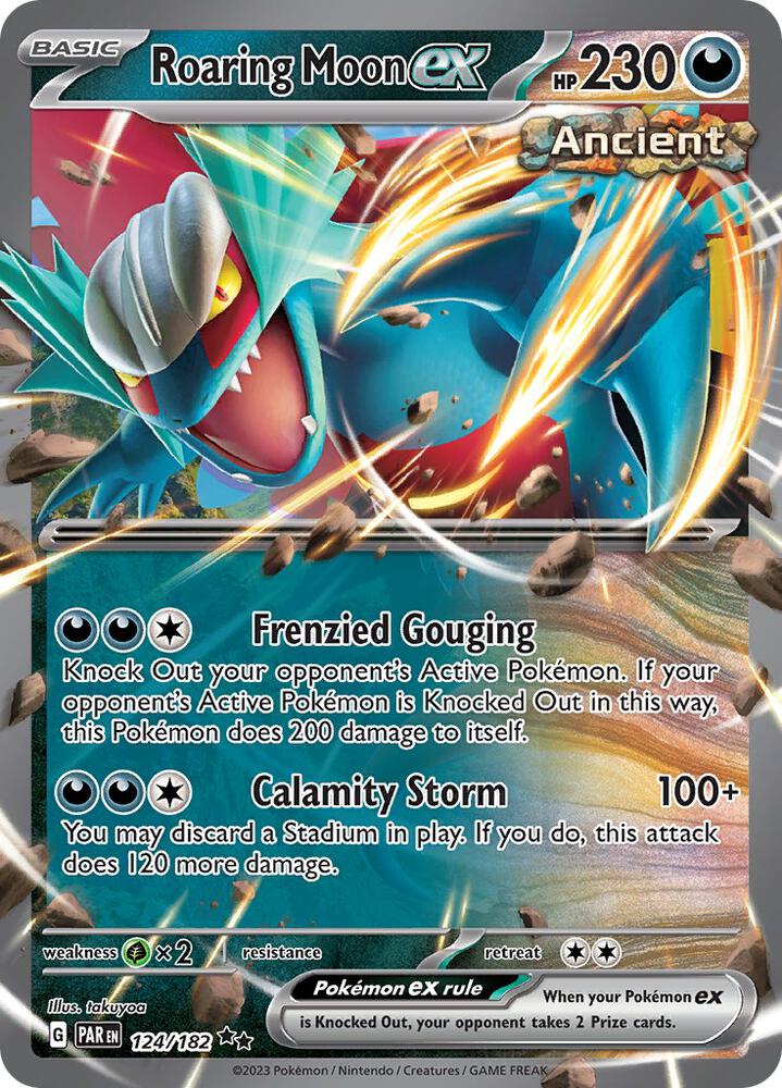 Roaring Moon ex 124/182 (SV04: Paradox Rift) - Holofoil