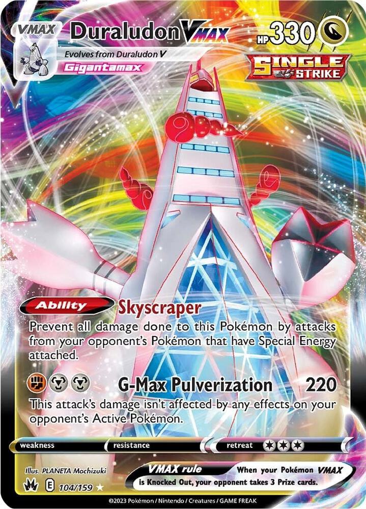 Duraludon VMAX 104/159 (Crown Zenith) - Holofoil