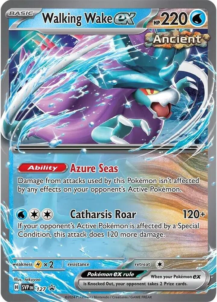 Walking Wake ex 127 (SV: Scarlet & Violet Promo Cards) - Holofoil