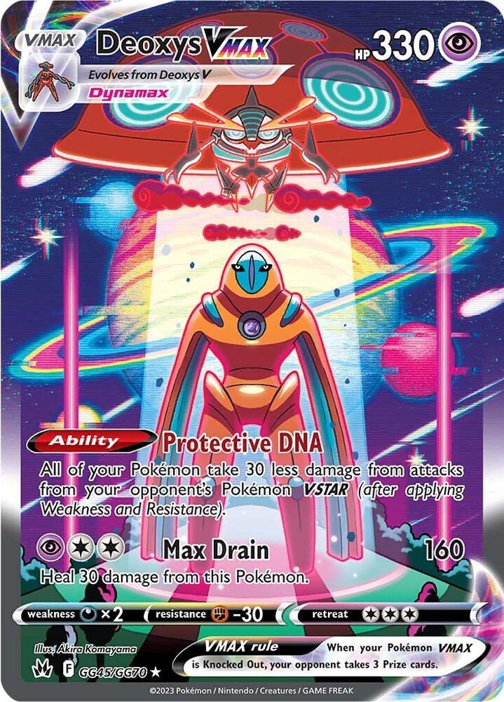 Deoxys VMAX GG45/GG70 (SWSH: Crown Zenith: Galarian Gallery) - Holofoil