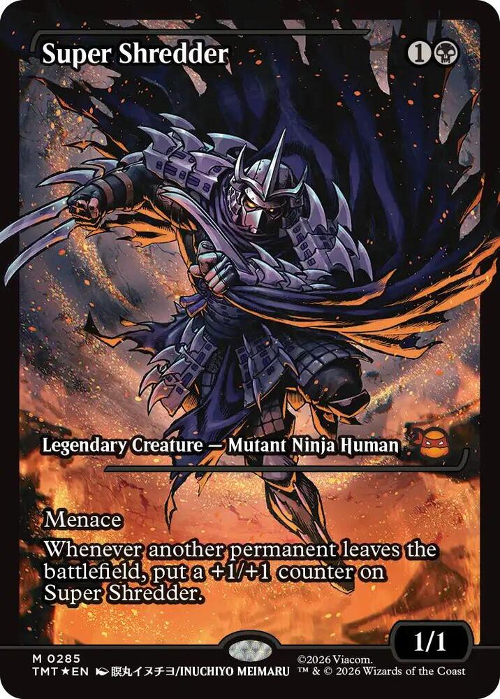 Super Shredder 285/190 (Teenage Mutant Ninja Turtles) - Showcase Foil