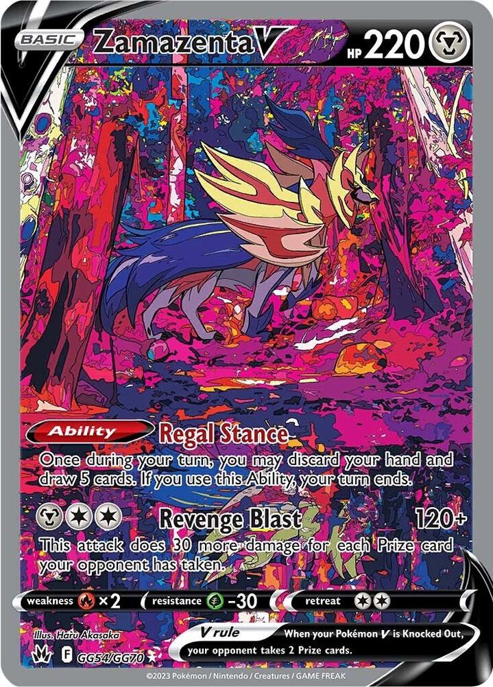 Zamazenta V GG54/GG70 (Crown Zenith: Galarian Gallery) - Holofoil