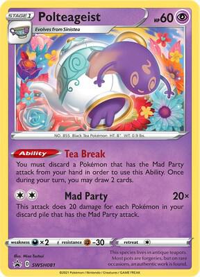 Polteageist SWSH081 (SWSH: Sword & Shield Promo Cards) - Holofoil