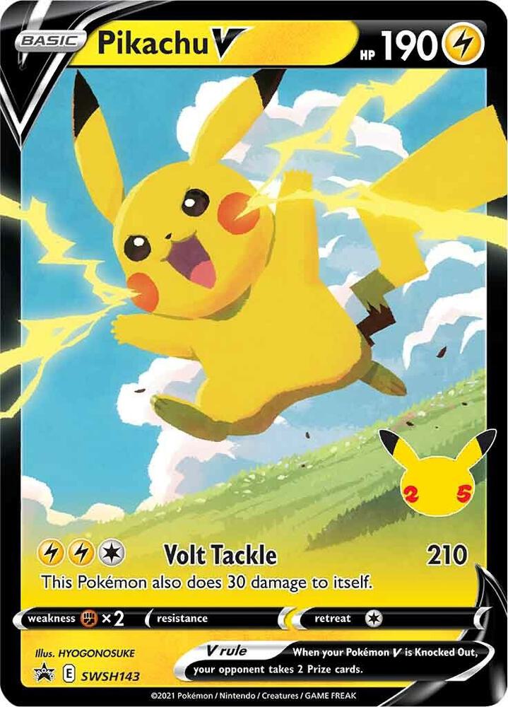 Pikachu V SWSH143 (SWSH: Sword & Shield Promo Cards) - Holofoil