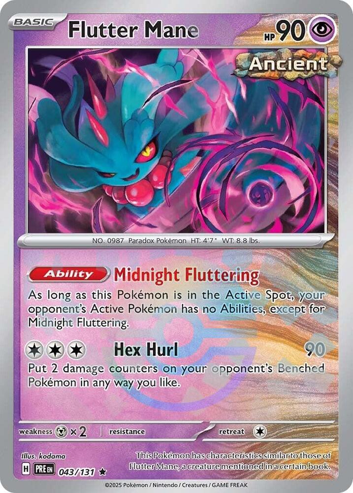 Flutter Mane 043/131 (SV: Prismatic Evolutions) - Poke Ball Holofoil