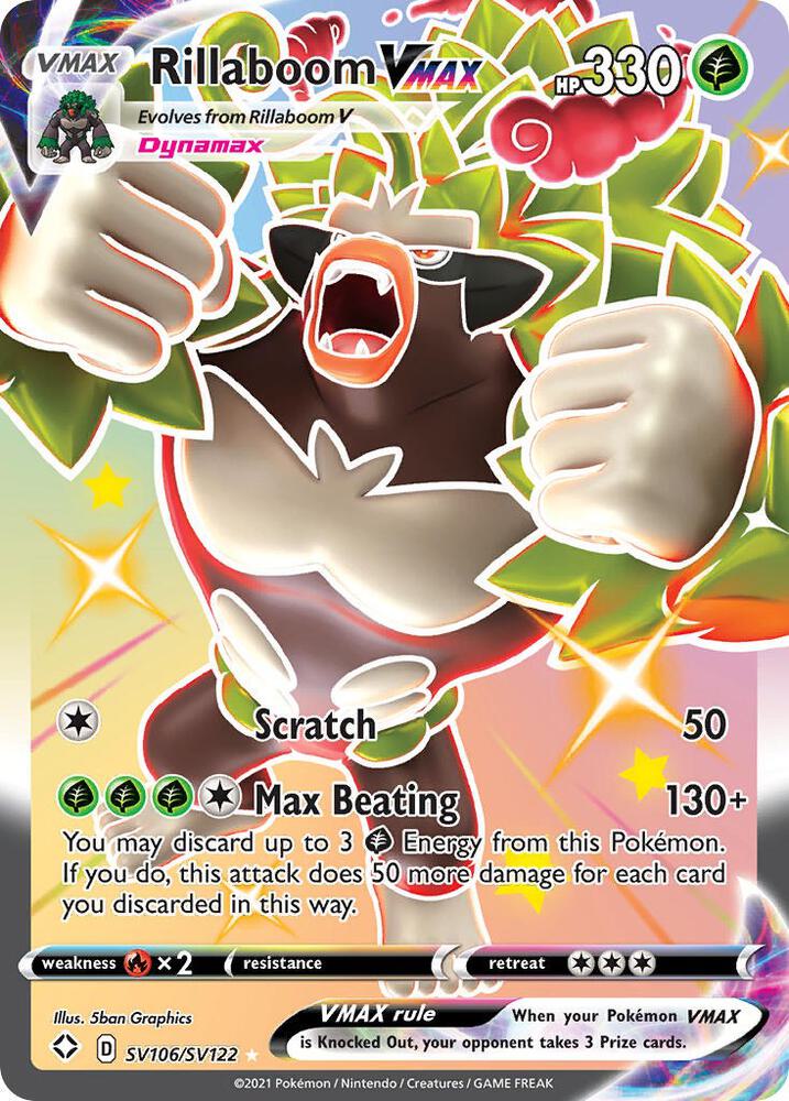 Rillaboom VMAX SV106/SV122 (Shining Fates: Shiny Vault) - Holofoil