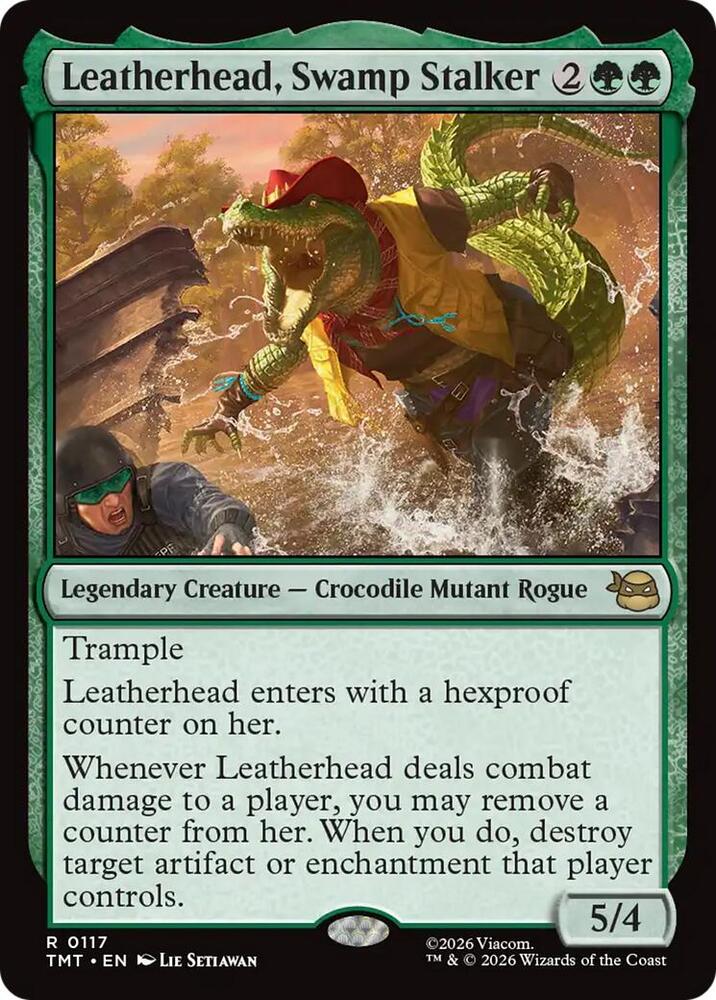 Leatherhead, Swamp Stalker 117/190 (Teenage Mutant Ninja Turtles)