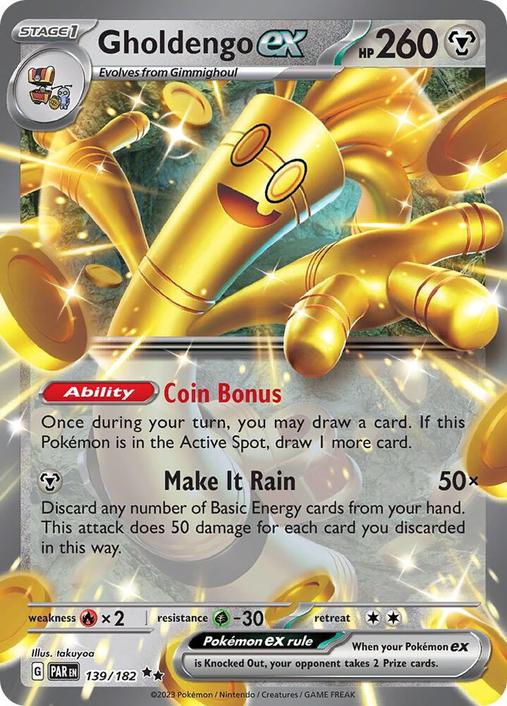 Gholdengo ex 139/182 (SV04: Paradox Rift) - Holofoil