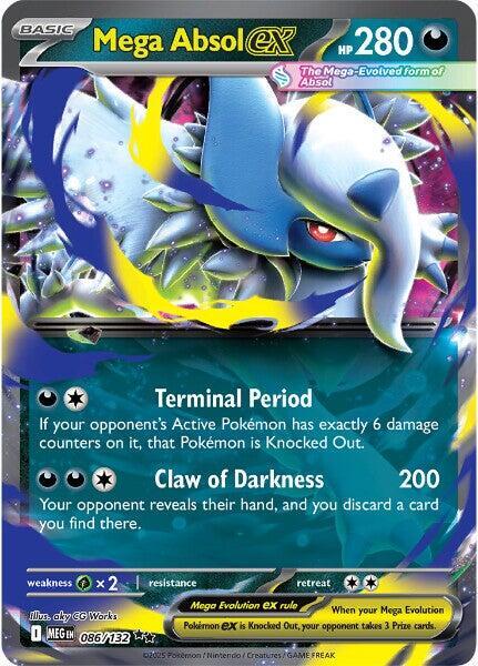 Mega Absol ex 086/132 (ME01: Mega Evolution) - Holofoil