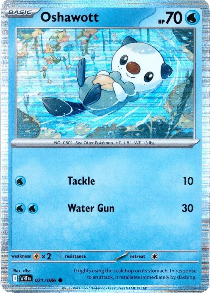 Oshawott Unova Poster Collection 021/086 (Miscellaneous Cards & Products) - Holofoil