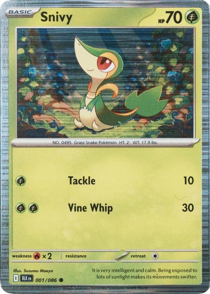 Snivy Unova Poster Collection 001/086 (Miscellaneous Cards & Products) - Holofoil