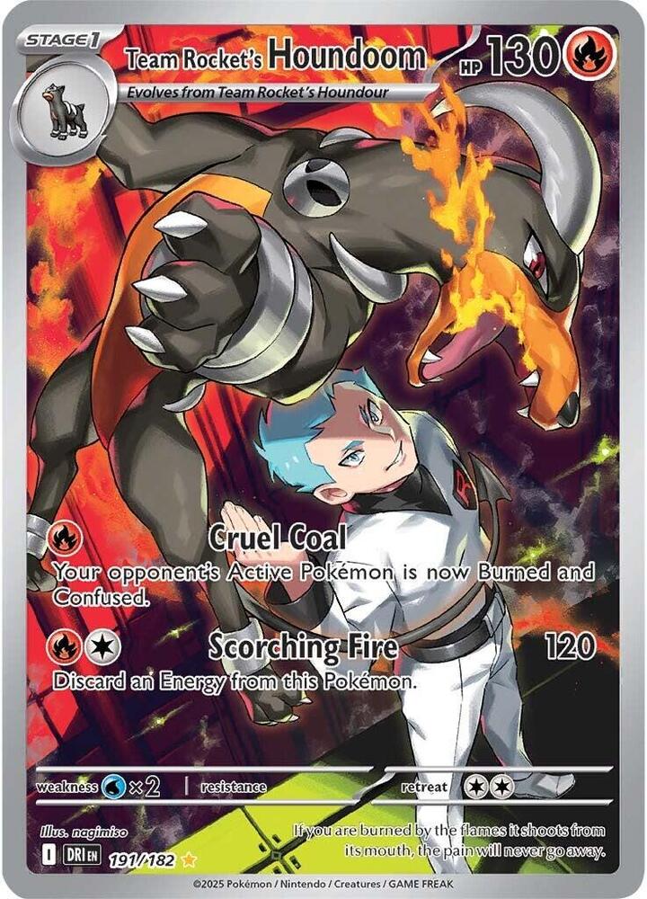Team Rocket's Houndoom 191/182 (SV10: Destined Rivals) - Holofoil