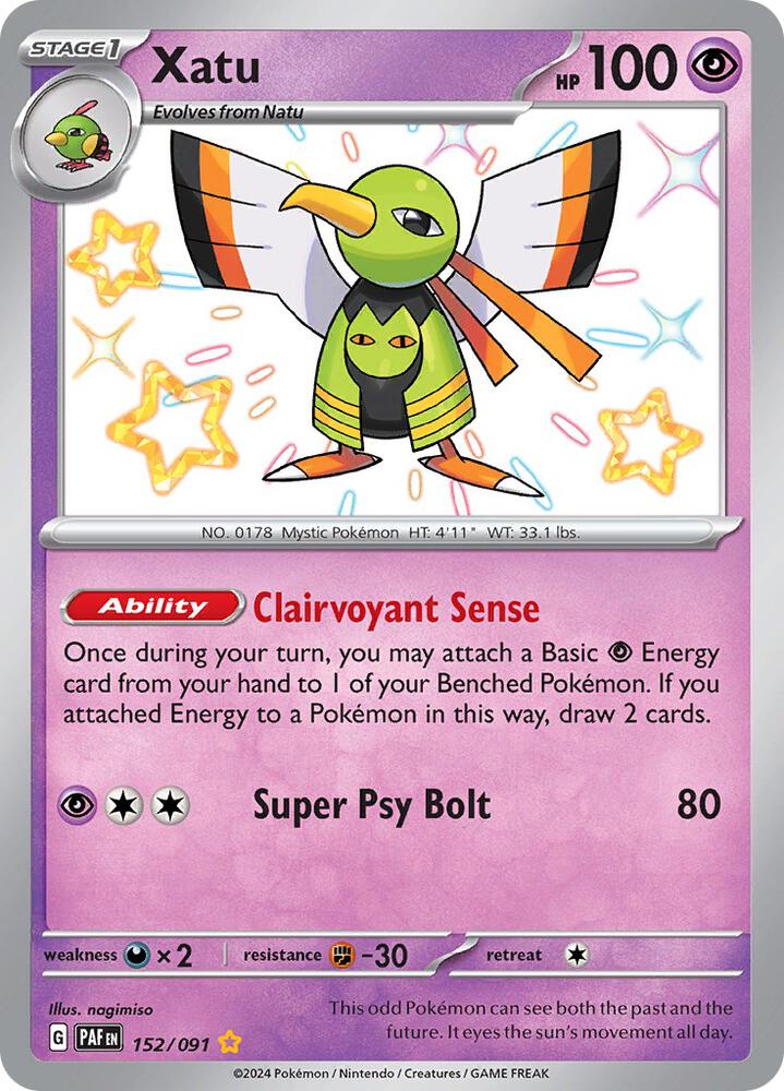 Xatu 152/091 (SV: Paldean Fates) - Holofoil
