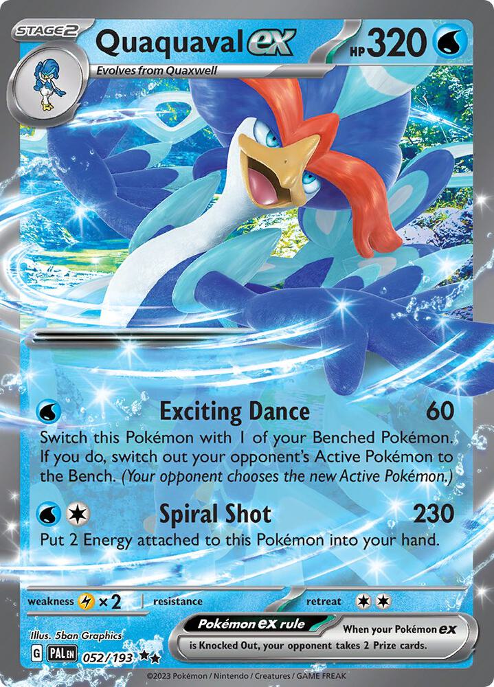 Quaquaval ex 052/193 (SV02: Paldea Evolved) - Holofoil