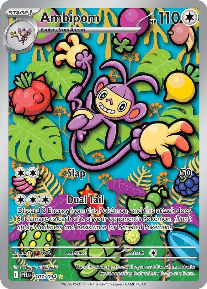 Ambipom 107/094 (ME02: Phantasmal Flames) - Holofoil