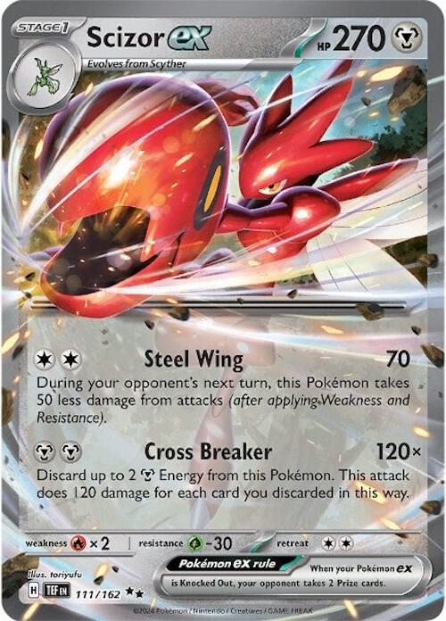 Scizor ex 111/162 (SV05: Temporal Forces) - Holofoil