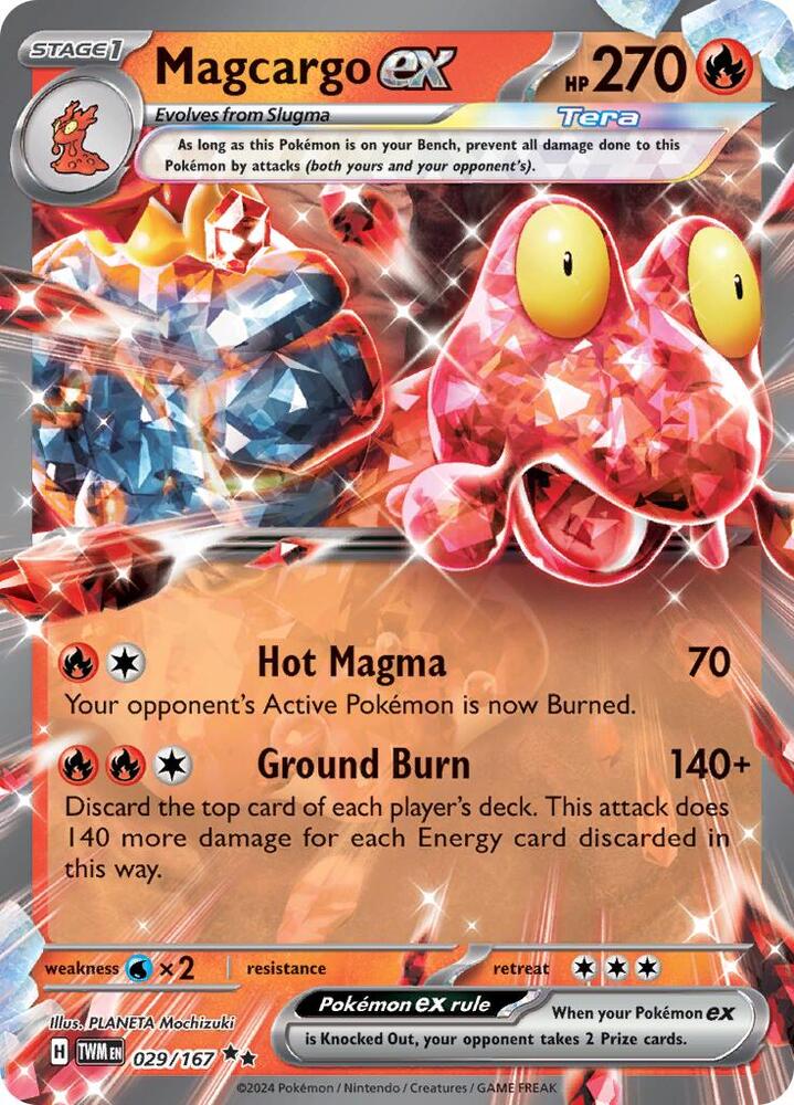 Magcargo ex 029/167 (SV06: Twilight Masquerade) - Holofoil