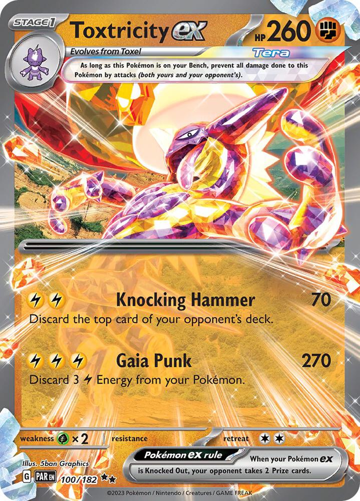 Toxtricity ex 100/182 (SV04: Paradox Rift) - Holofoil