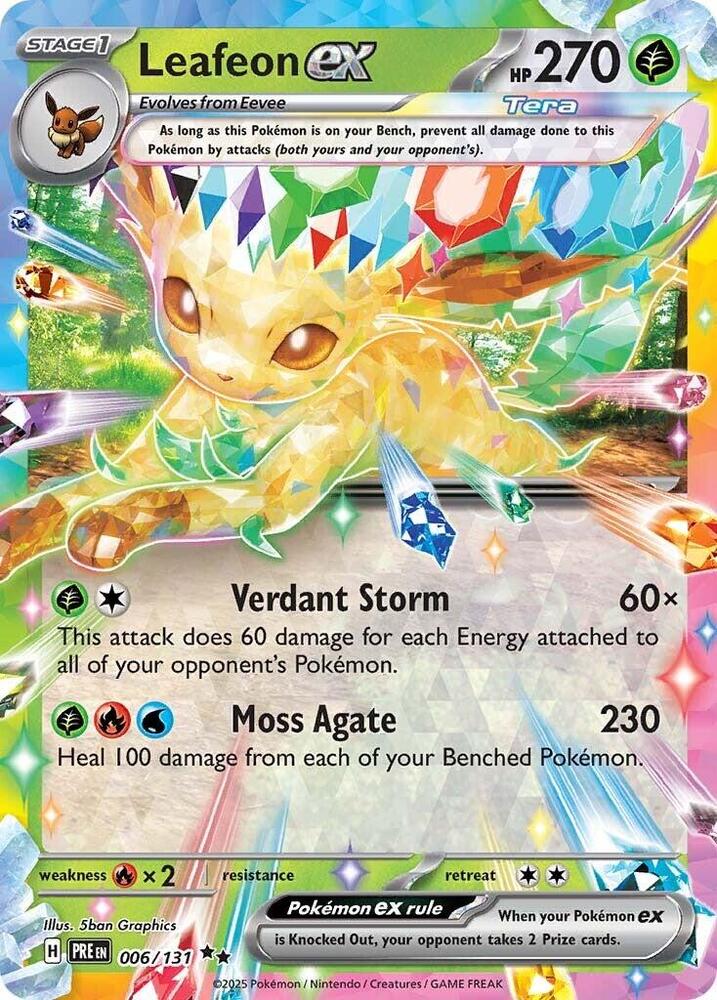 Leafeon ex 006/131 (SV: Prismatic Evolutions) - Holofoil