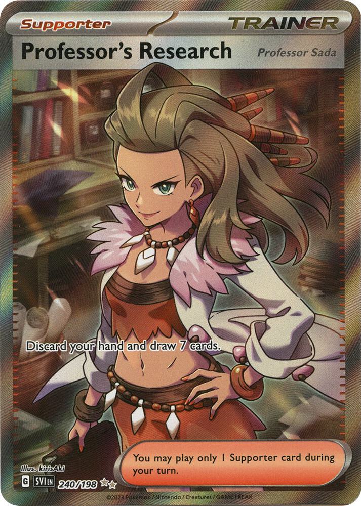 Professors Research Professor Sada 240 198 240/198 (SV01: Scarlet & Violet Base Set) - Holofoil