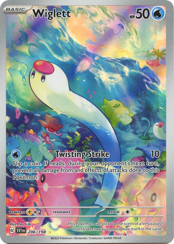 Wiglett 206/198 (SV01: Scarlet & Violet Base Set) - Holofoil